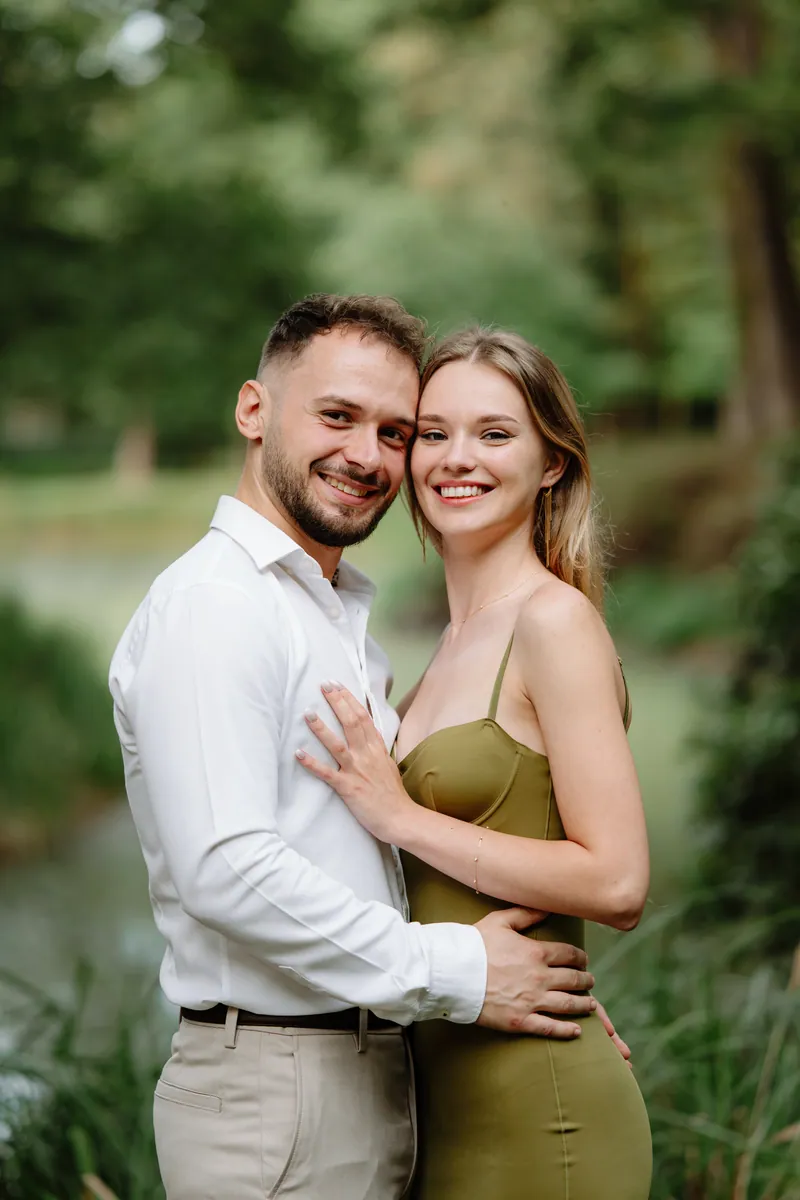 Ania i Bartek podczas sesji narzeczeńskiej